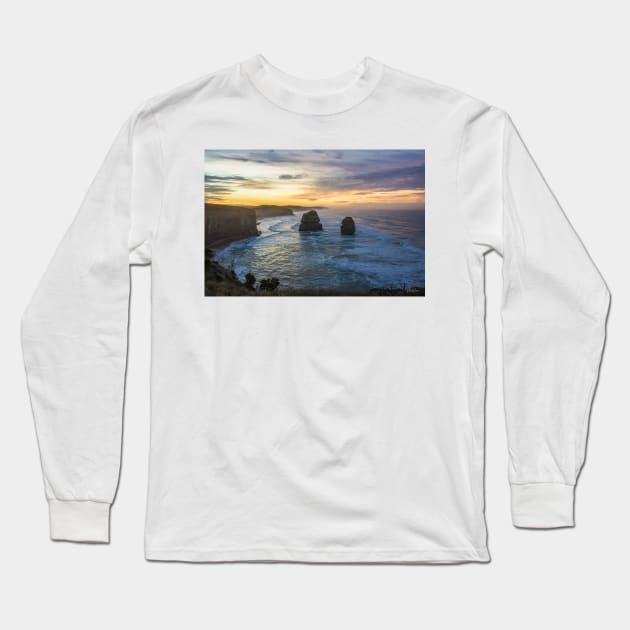 Gog and Magog from the 12 Apostles, Port Campbell National Park, Victoria, Australia. Long Sleeve T-Shirt by VickiWalsh